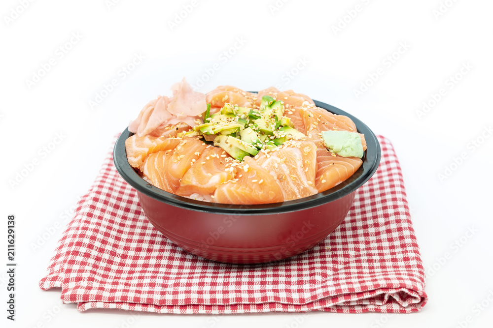 japanese food Mix Sashimi Chirashi Rice Bowl japanese food Mix Sashimi Chirashi Rice Bowl