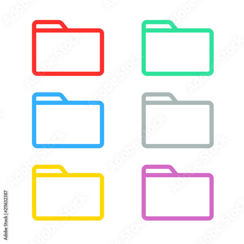 folder icon set 