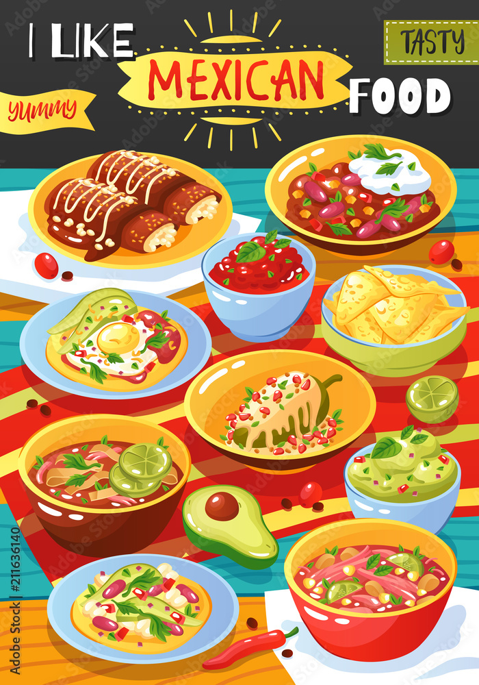 Mexican Food Ad Poster
