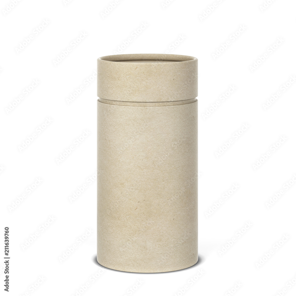 Tube cardboard package mockup Tube cardboard package mockup