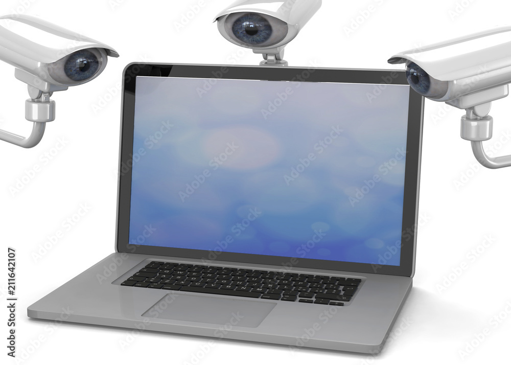 No Privacy Concept - 3D No Privacy Concept - 3D