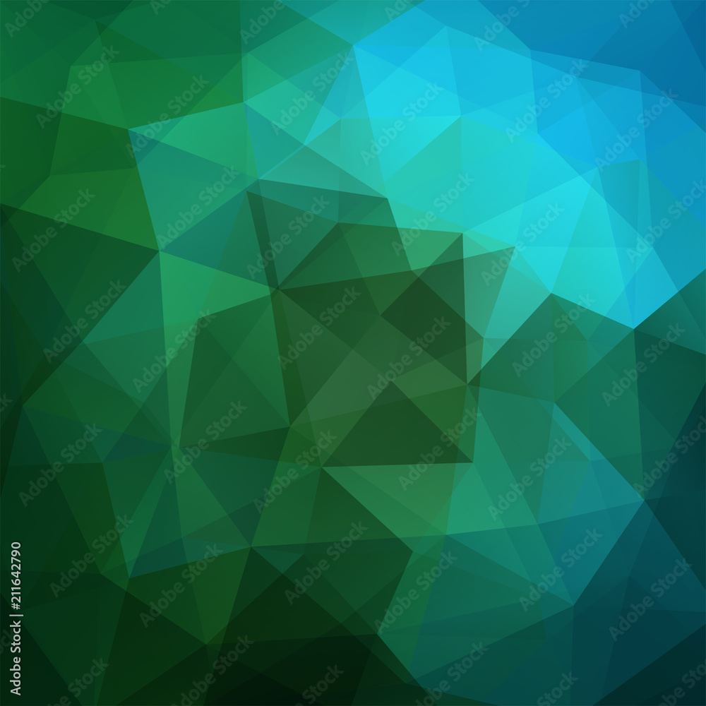 Polygonal vector background. Can be used in cover design, book design, website background. Vector illustration. Green, blue colors. Polygonal vector background. Can be used in cover design, book design, website background. Vector illustration. Green, blue colors.