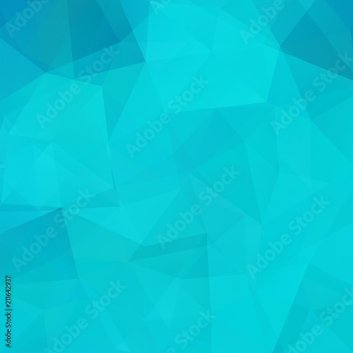 Abstract background consisting of blue triangles. Geometric design for business presentations or web template banner flyer. Vector illustration