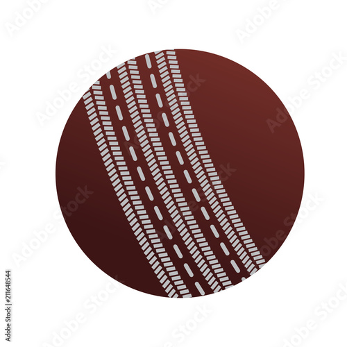 Isolated cricket ball icon