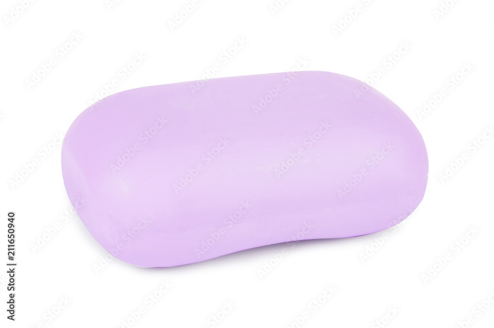 Top view of Purple soap isolated on white background Top view of Purple soap isolated on white background