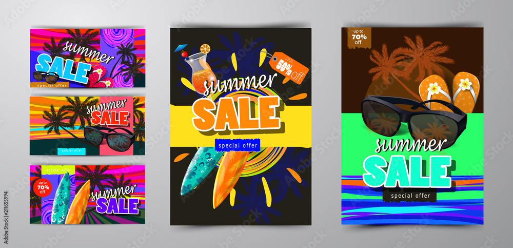 summer sale template banner summer sale template banner
