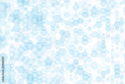 Background with hexagons of different scale. Abstract geometric pattern, design element, backdrop for posters, business cards