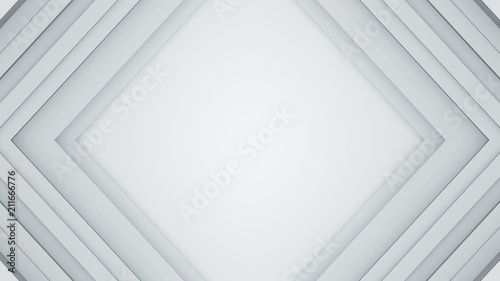 Frame of white lines 3D ren...