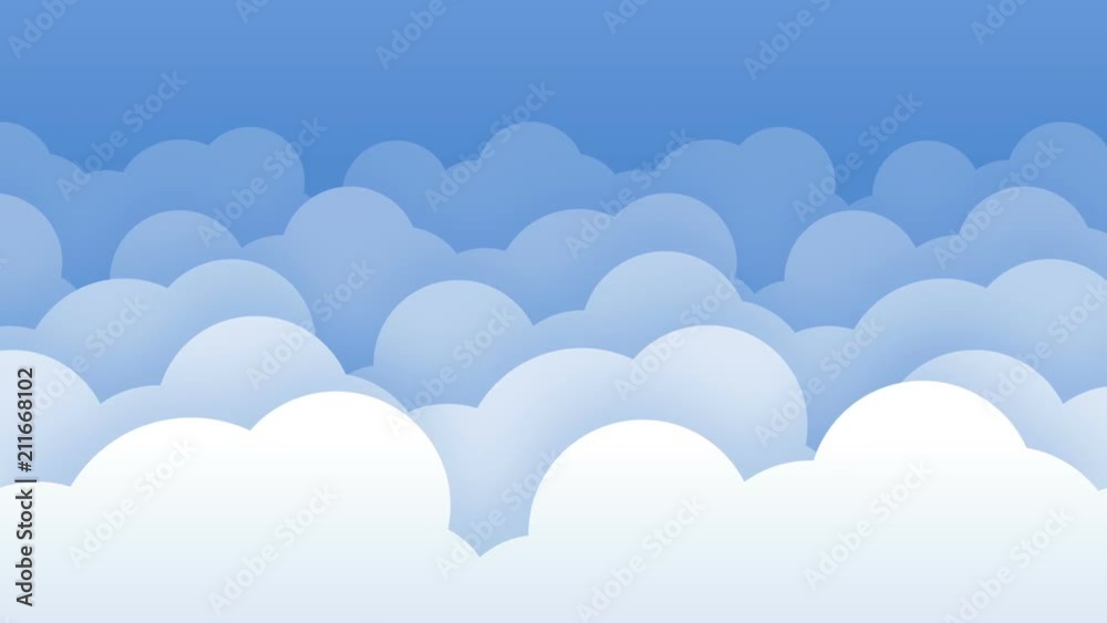 2d clouds flat style parallax background loop 2d clouds flat style parallax background loop