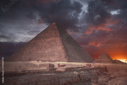  pyramids of Giza  in Egypt.