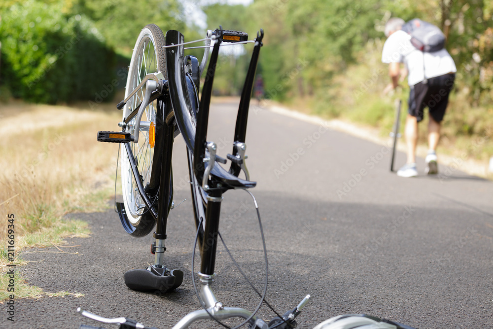 Obraz premium changing the wheel