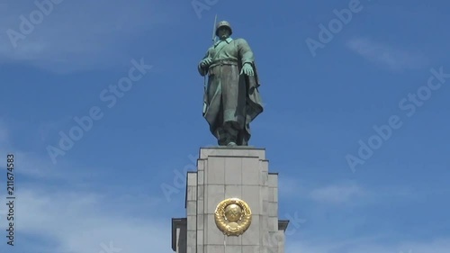 A monument dedicated to Soviet soldiers in Berlin, Germany