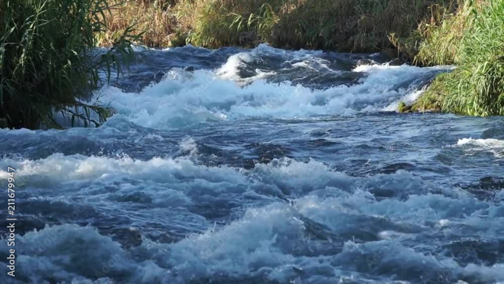 Powerful river duden, water stream with foam. Powerful river duden, water stream with foam.