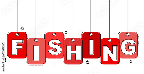 red flat line tag fishing