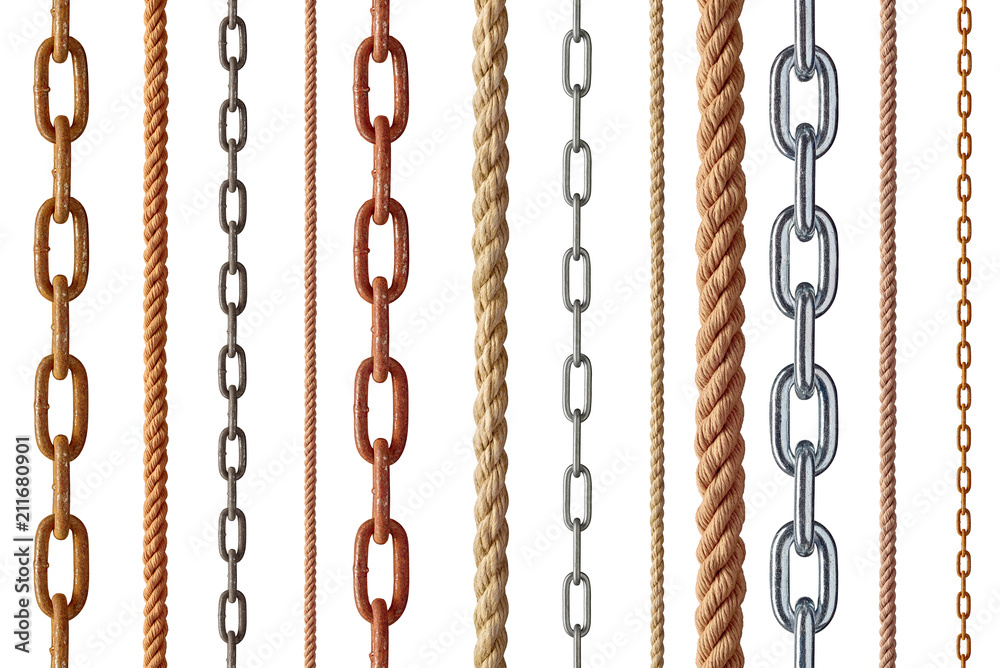 string rope chain metal link steel cord cable line string rope chain metal link steel cord cable line