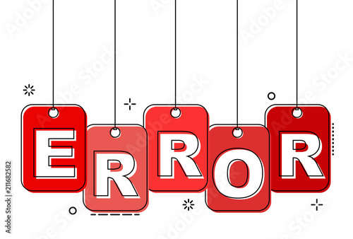 red flat line tag error