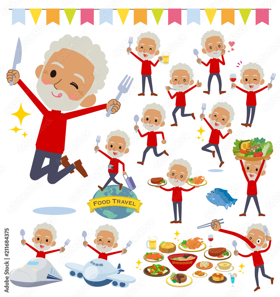 red high neck old man black_food festival red high neck old man black_food festival