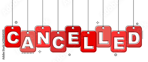 red flat line tag cancelled