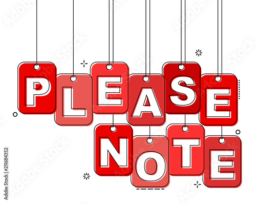 red flat line tag case please note