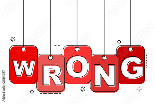 red flat line tag wrong