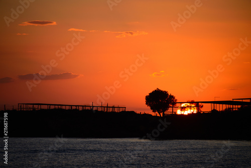 Sunset over the Mediterranean sea, Sicily, Italy © Travel Nerd