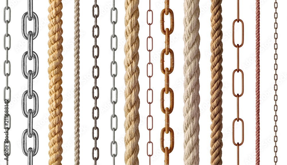 string rope chain metal link steel cord cable line