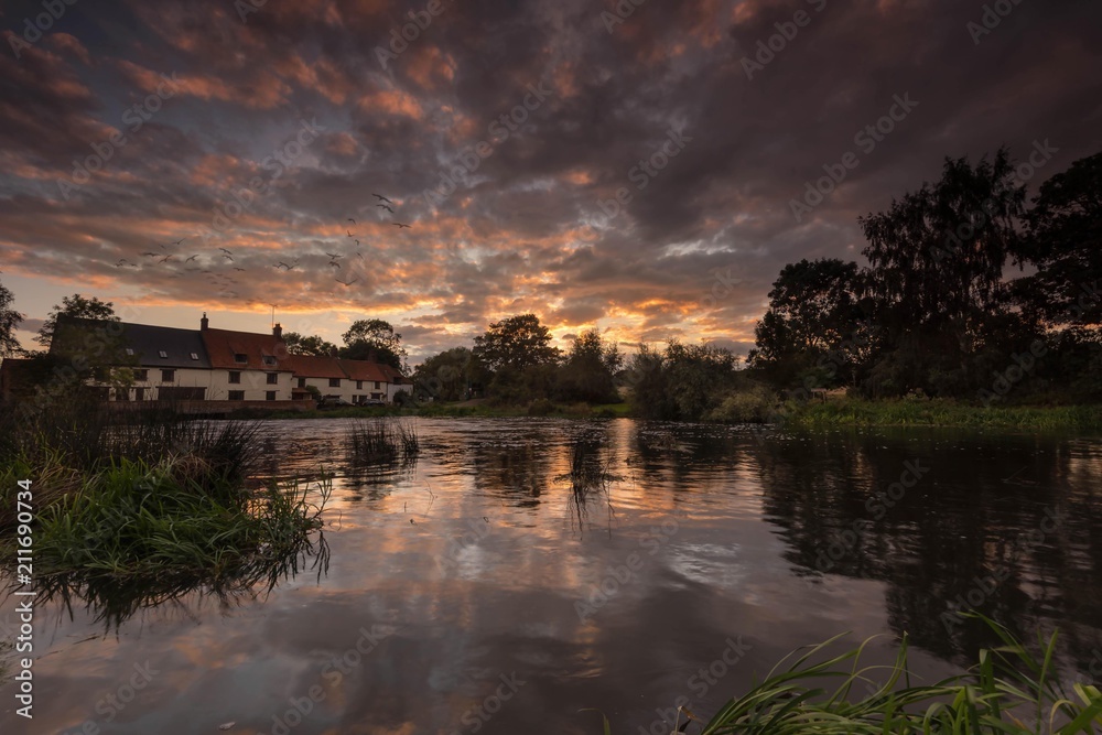 Mill Sunset, Great Doddington, Northamptonshire