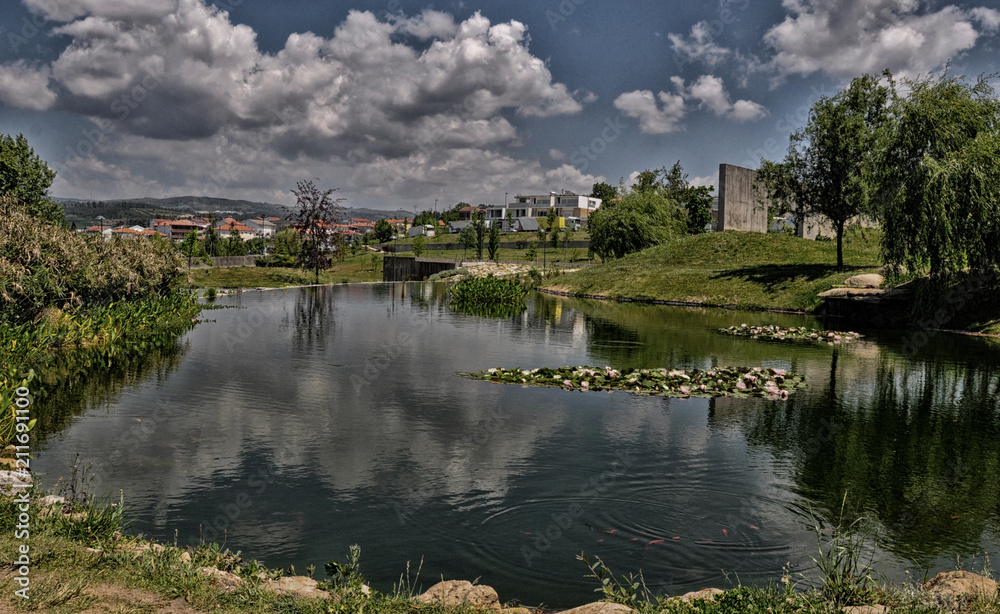 O Lago do parque