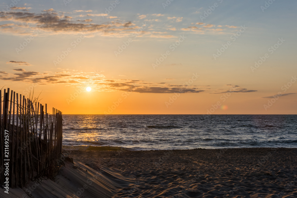 Orange beach sunset or sunrise Orange beach sunset or sunrise