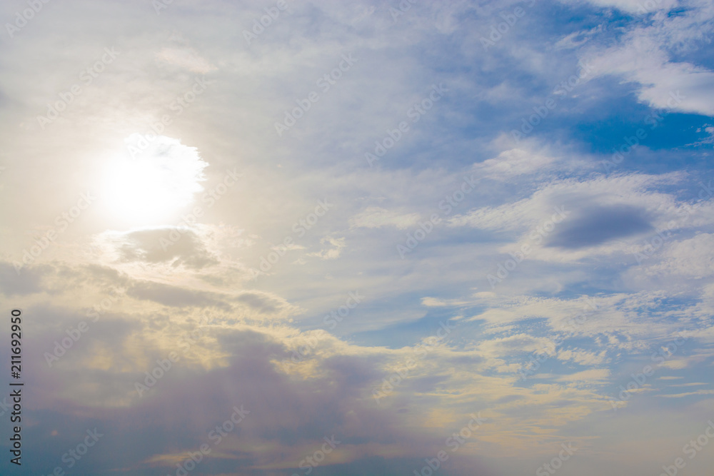 cloudy sky and sun cloudy sky and sun