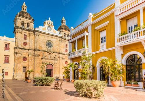 A typical view of Cartagena Colombia.