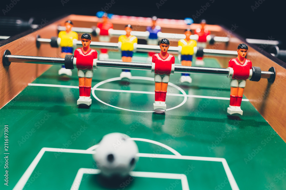 Fototapeta premium table football soccer game players (kicker)