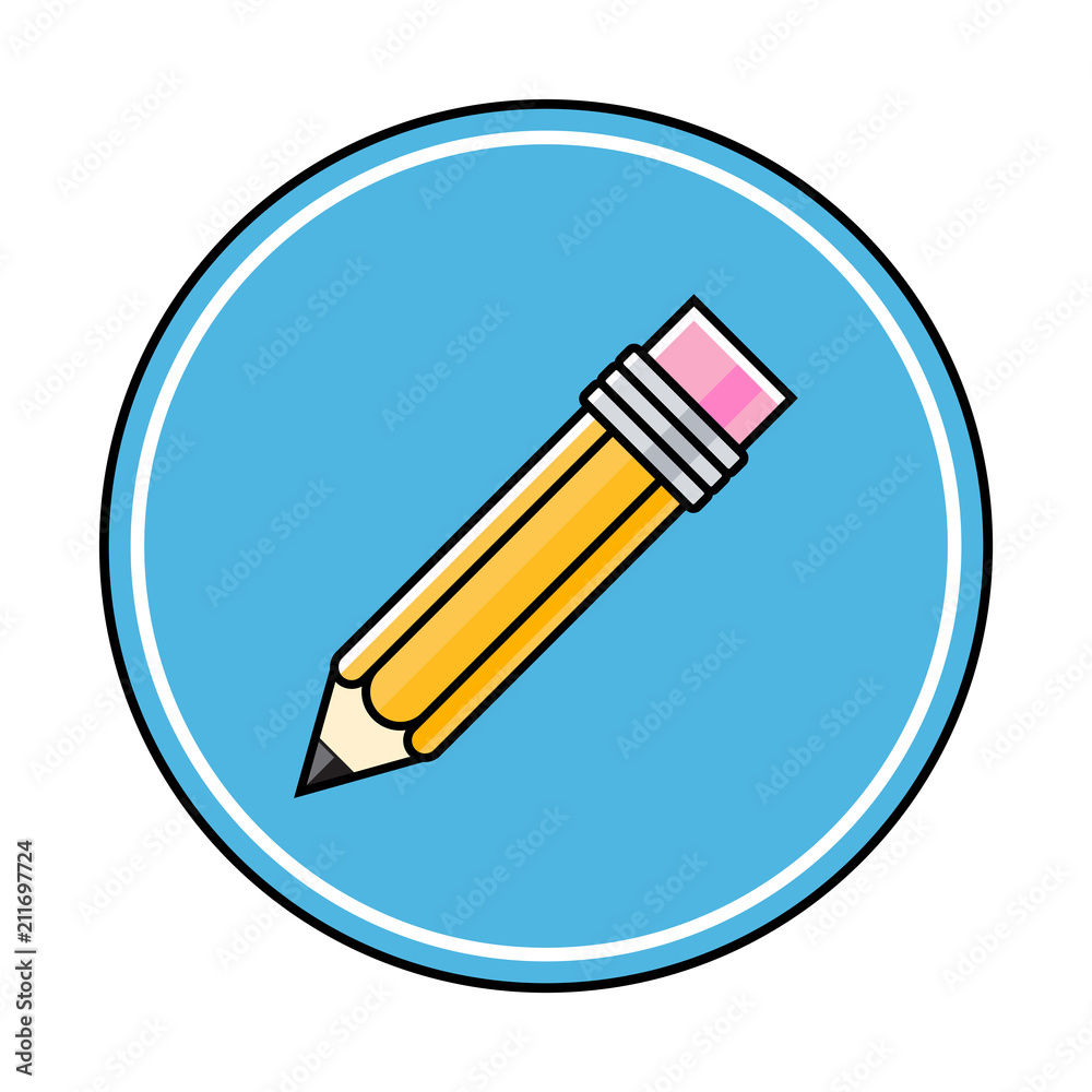 Blue Pencil Icon