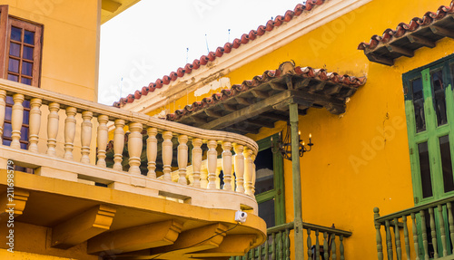 A typical view of Cartagena Colombia.