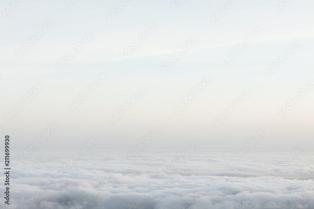above the clouds, minimalism nature background