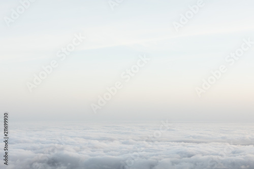 above the clouds, minimalism nature background