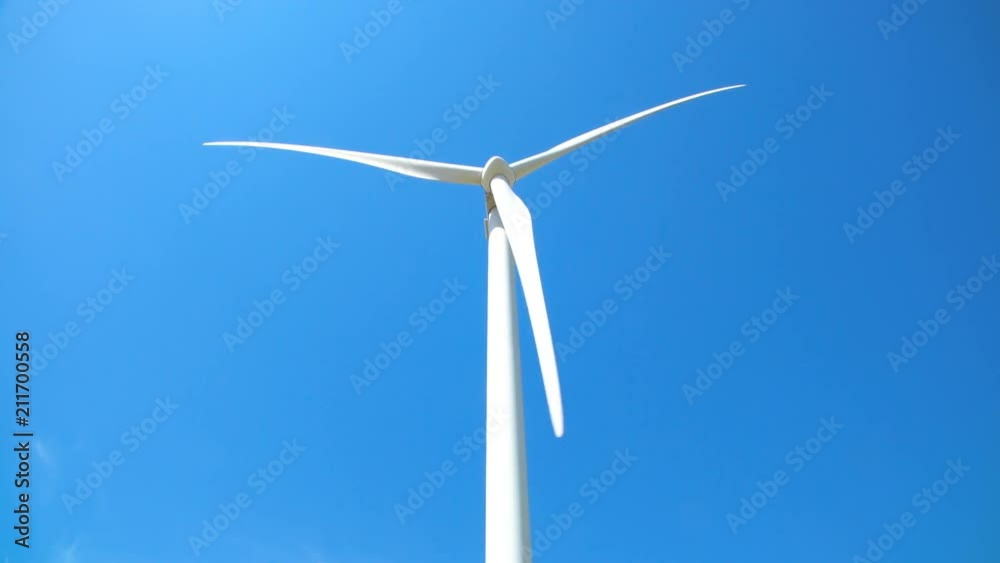 Windmill for electric power production closeup Windmill for electric power production closeup