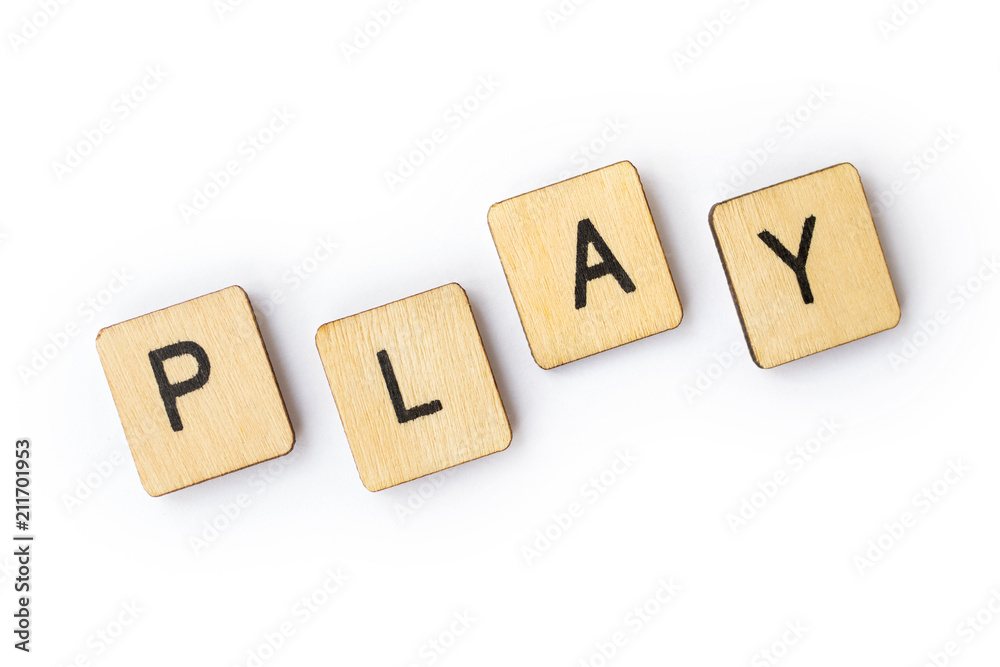 The word PLAY The word PLAY