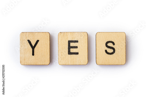 Konstfotografi The word YES
