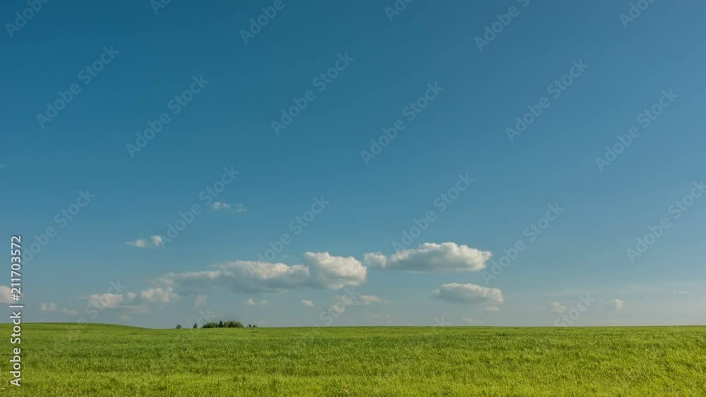 Beautiful time lapse over a keen summer landscape, video loop Beautiful time lapse over a keen summer landscape, video loop