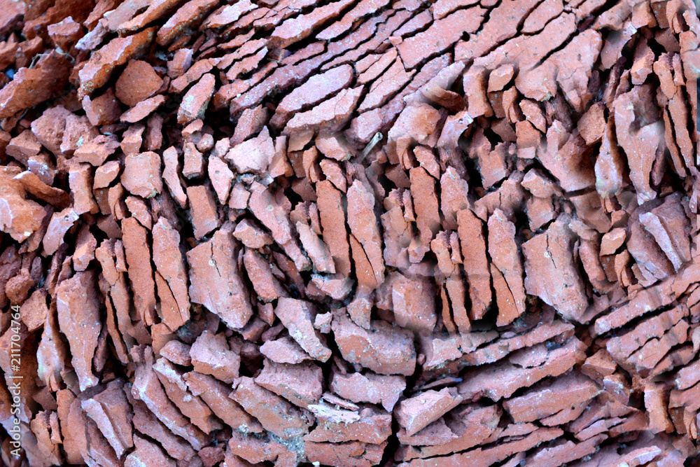 broken brown brick, abstract grunge background, texture, wallpaper