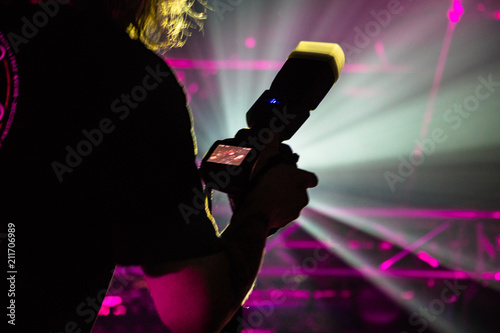 silhouette of a photographer
