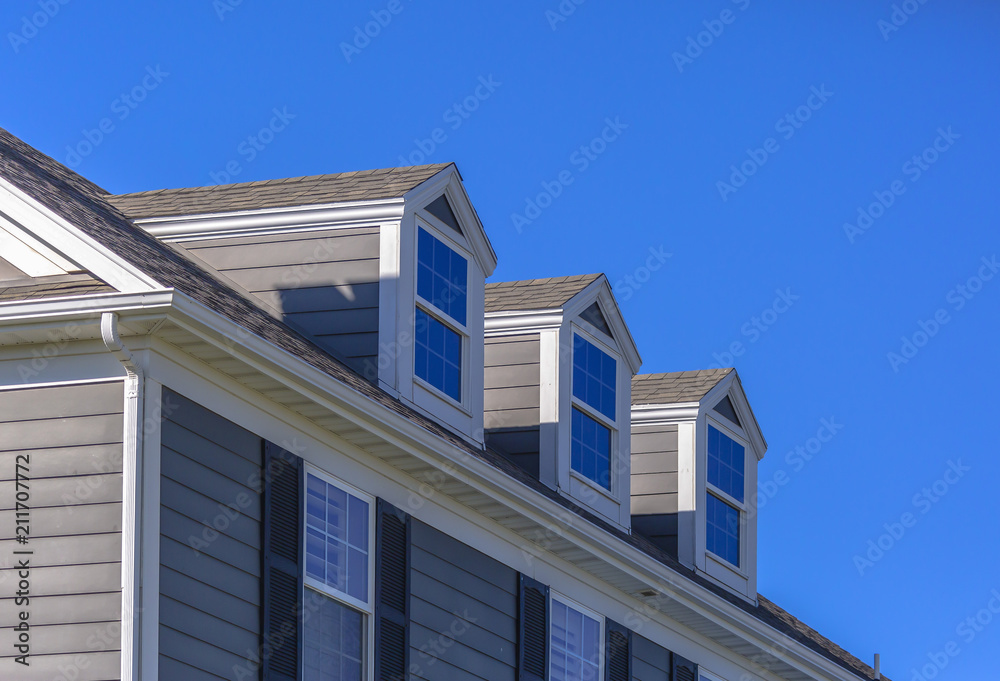 Beautiful roof windows on model home