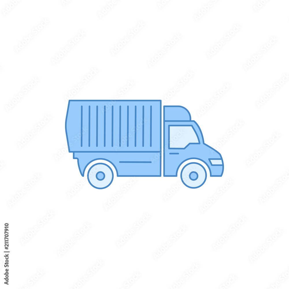 Truck filled outline icon. Element of transport icon for mobile concept and web apps. Thin line Truck filled outline icon can be used for web and mobile Truck filled outline icon. Element of transport icon for mobile concept and web apps. Thin line Truck filled outline icon can be used for web and mobile