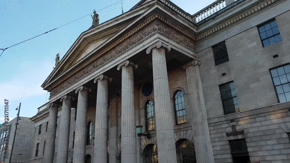 Impressive Post Office building at O Connell Street in Dublin Impressive Post Office building at O Connell Street in Dublin