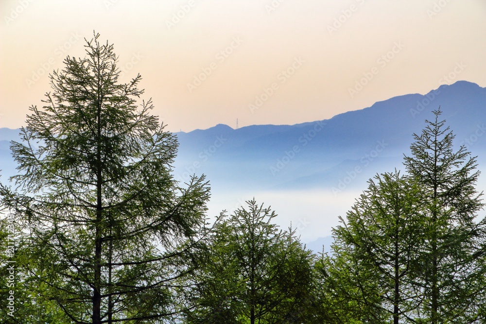 Mountain in the morning Mountain in the morning