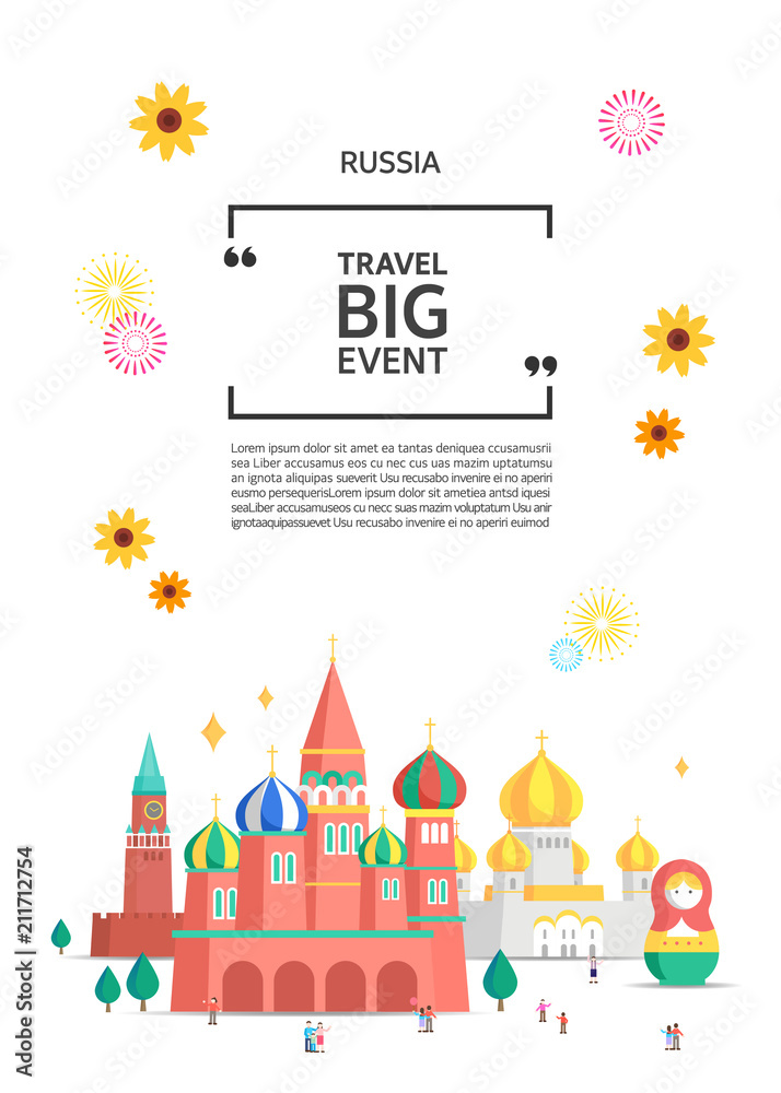 Russia Landmark Illustration