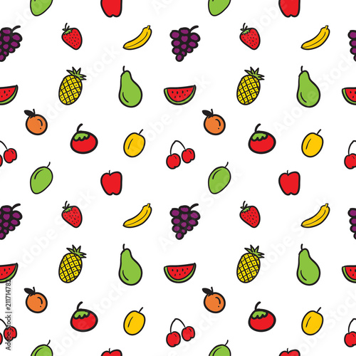 fruits seamless pattern