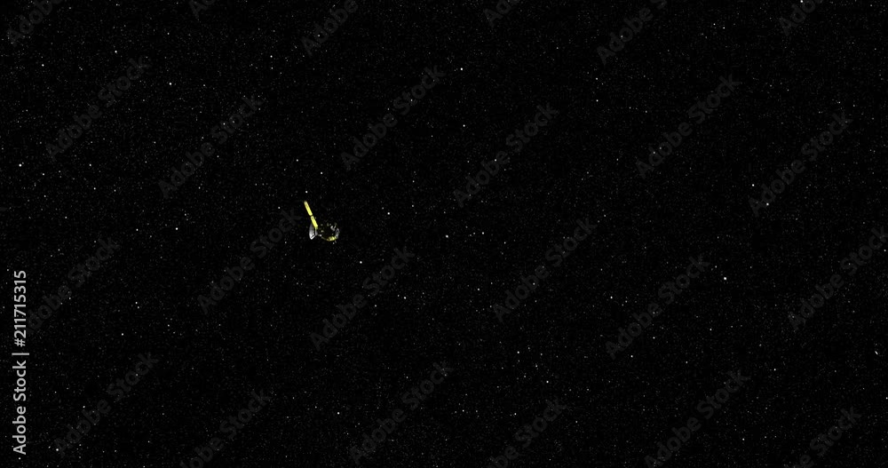 Long shot: the Cassini spacecraft travelling through empty space . Reversible, can be rotated 180 degrees. Elements of this image furnished by NASA. Long shot: the Cassini spacecraft travelling through empty space . Reversible, can be rotated 180 degrees. Elements of this image furnished by NASA.