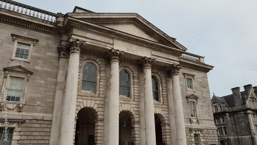 Trinity College in Dublin - famous landmark in the city Trinity College in Dublin - famous landmark in the city